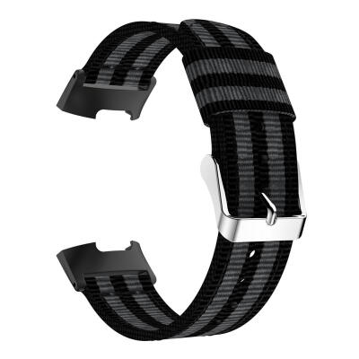 

Nylon Watchband Watch Strap Replacement for Fitbit Charge 3 Smart Bracelet