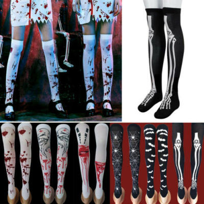 

Women Girls Over The Knee Long Socks Thigh High Stocking Halloween Fancy Dress