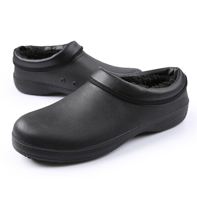 

Men Cooking Shoes Snow Boots Winter Chef Kitchen Slip Resistant Safety Shoes