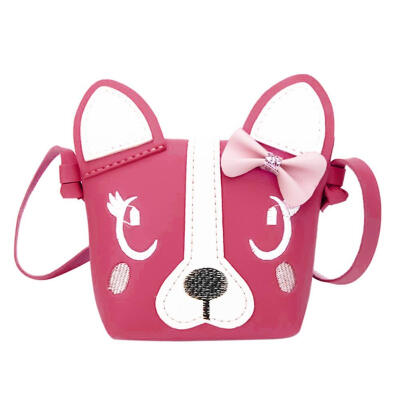 

Cute Girls Cartoon Dog Shape PU Mini Shoulder Bag Crossbody Messenger Bags