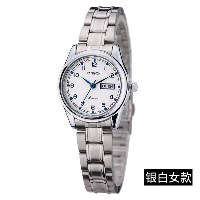 

Pengzhi steel belt calendar digital small dial elderly watch lady quartz watch middle&old age watch male is not mechanical