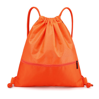 

Customized bundle pocket rope pulling shoulder bag for men&women portable folding waterproof simple outdoor travel fitness Bac