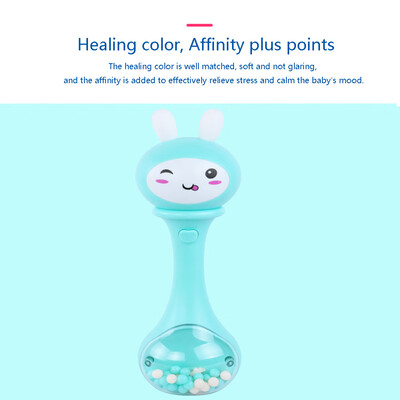 

Gobestart Early Education Toys Baby Toys 3-24 Month Rabbit Rattle Rattle Music