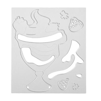 

Ice Cream DIY Cutting Dies Stencils Scrapbooking Embossing Craft Album Card
