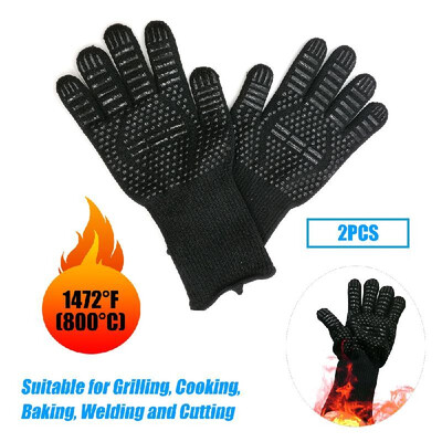 

Kitchen Gloves BBQ Heated Heat-resistant Multi-purpose Cooking Gloves Suitable for Grilling Cooking Baking Welding&Cutting