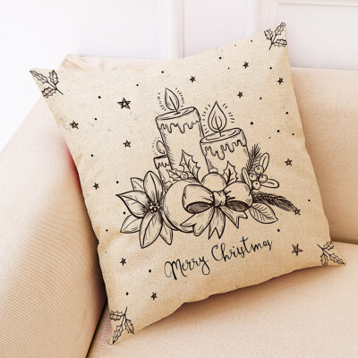 

〖Follure〗Christmas Home Decor Cushion Cover Graffi Style Throw Pillowcase Pillow Covers