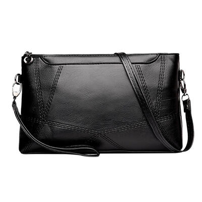 

Women Casual PU Leather Shoulder Messenger Handbags Pure Zipper Wristlets