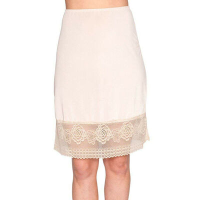 

Women Lace Slip Dress Skirt Extender A-Line Half Slip Extend Skirts Petticoats