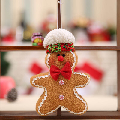 

1Pc Gingerbread Doll Hanging Xmas Decor For Christmas Party Home Window Ornament