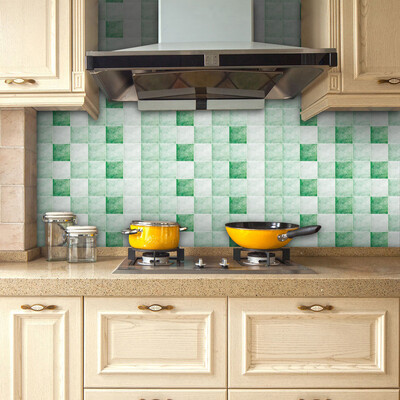 

Toponeto 20x500cm Adhesive Tile Art metope Wall Decal Sticker DIY Kitchen Bathroom Decor