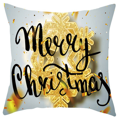 

Siaonvr Merry Christmas Short Plush Pillowcase Sofa Pad Set Home Decoration 18x18 Inch