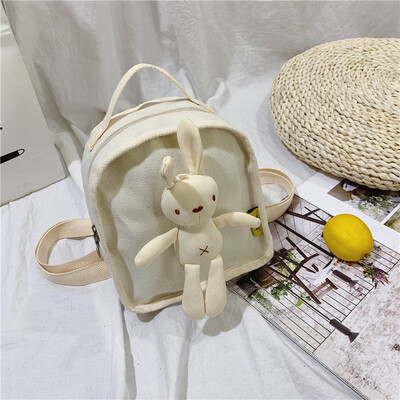 

Insfeng Female Korean Edition Senior High School Students Lovely Jansen Ancient Canvas Backpack Shoulder Bag
