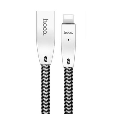 

HOCO Zinc Alloy Reflective Braid Charging Data Cable For Apple Lightning IPHONE 24A OTG Fast Charger Wire 12m
