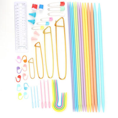 

Greensen DIY Craft Knitting Stitches Needles Kit Crochet Hook Line Counter Marker Sewing Accessory