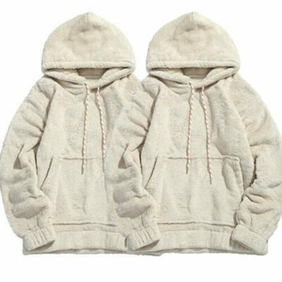 

Women Men Faux Fleece Hoodie Hooded Jacket Mens Sweatshirt Jumper Pullover Coat