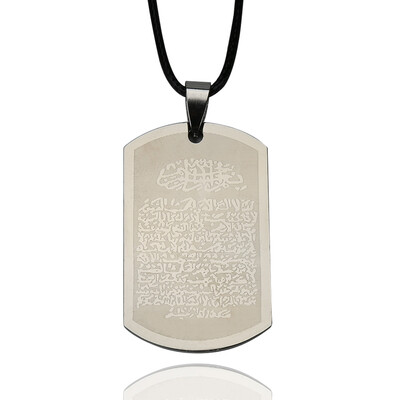 

Jewelry Titanium Steel Stainless Steel Necklace NEW Printed Pendant Necklace Stainless Steel With Rope Chain Fashion Jewelry