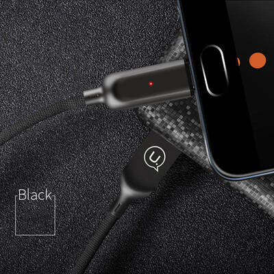 

USAMS SJ180 Micro USB Type C Mobile Phone Cables Automatic Power Off Fast Charging Cable For Android Huawei Xiaomi 8-Type-C