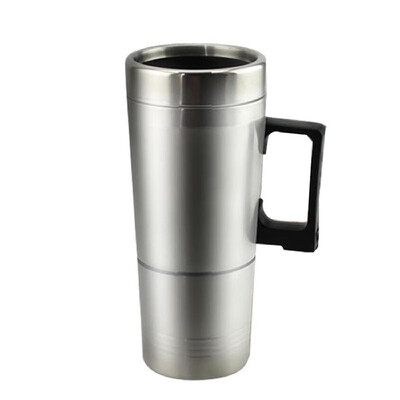 

Car Electric Water Heating Cup with Cigarette Lighter Stainless Steel Kettles Travel Mug Boiling Coffee 24V