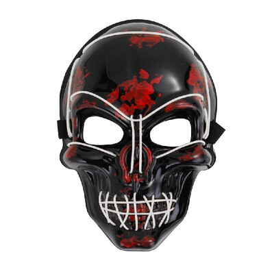 

Light Up LED Skeleton Skull Mask HalloweenHoliday Light Costume Accessory Scary Frighten Party Mask