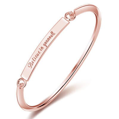 

Believe In Yourself Titanium Steel Bracelets & Bangles Fashion Couple Jewelry For Women Men