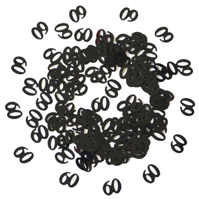 

Gobestart Black Birthday Confetti 30 40 50 60 70 80 Age Number Party Decor