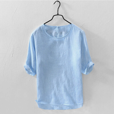 

Toponeto Mens Casual Soft Loose T-shirt Loose O-neck Tops Breathable Short Sleeve Shirt
