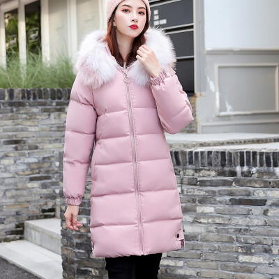 

Toponeto Women Winter Warm Coat Hooded Thick Warm Loose Jacket Long Overcoat