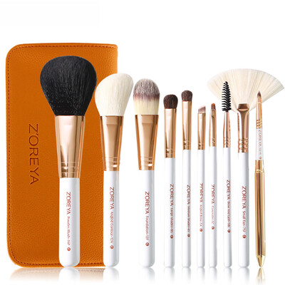 

Toponeto New 10 pcs Makeup Brush Set tools Make-up Toiletry Kit Wool Make Up Brush Set
