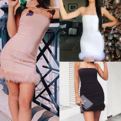 

New Women Girl Summer Slip Dress Sundress Clubwear Evening Party Short Mini Dress