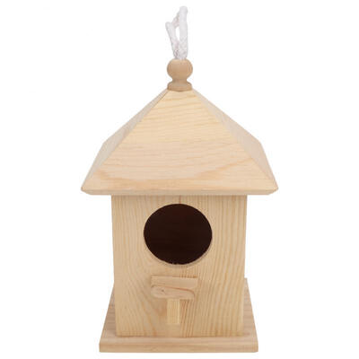 

Greensen Wooden Bird House Nest Box Outdoor Hanging Birdhouse for Lawn Home Art Decor