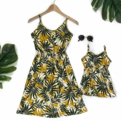 

Family Matching Clothes Women Girl Mother&Daughter Floral Dresses Outfits UK