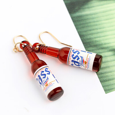 

EK643 Shiny Side New Womens Fashion Brand Jewelry Fruit Juice Cup Drop Earrings Pearl Tea Cute Summer Style Dangle Earrings
