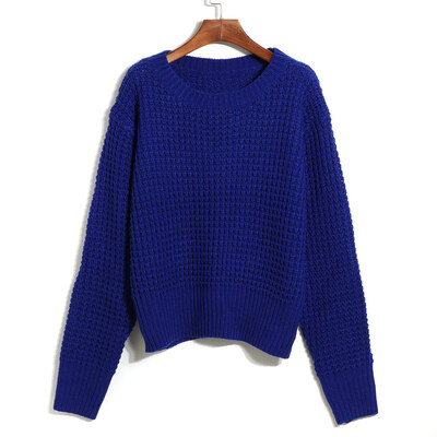 

Ladies Women Knitted Basic Loose Knitwear Long Sleeve Pullover Sweater Tops