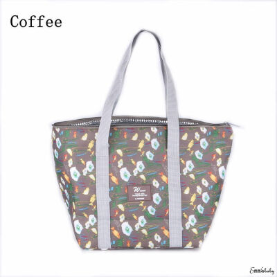 

2018 New Style Fashion Print Portable Thicken Picnic Bag Pouch Insulated Thermal Cooler Lunch Box Tote