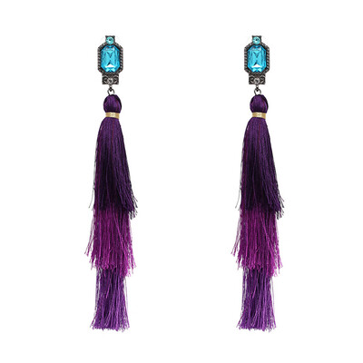 

1 Pair New Fashion Design Long Earrings Bohemian Wedding Jewelry Statement Swings Drop Earring for Women