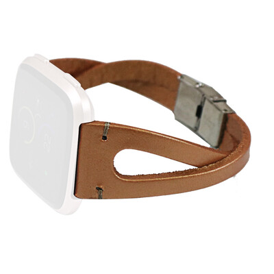 

〖Follure〗Replacement Leather Wristband Band Strap Bracelet For Fitbit VersaVersa Lite