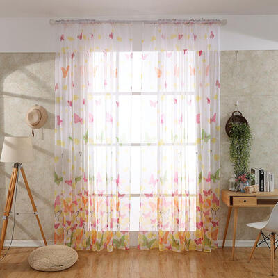 

Butterfly Printed Shading Window Curtain Blinds Drapes Screen Home Purdah