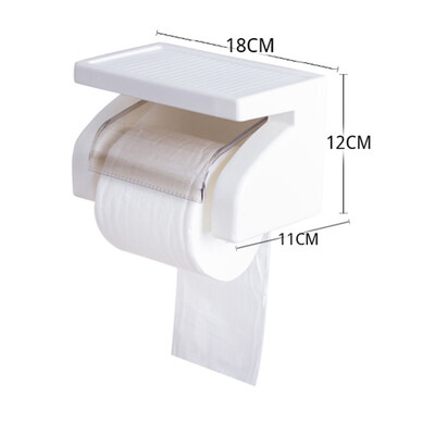 

Durable Waterproof Bathroom Accessories Plastic Toilet Paper Holder Tissue Box Holder Roll Paper Bracket