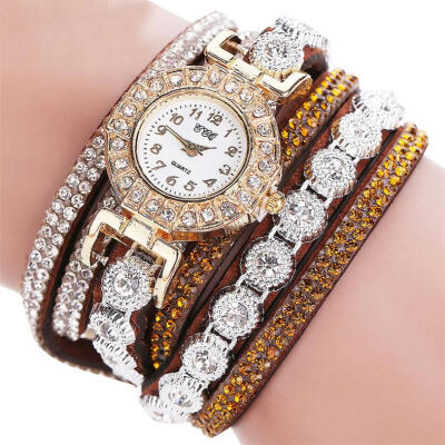 

Watch 2018 Woman Watches Chimes Diamond Leather Bracelet Lady Womans Wrist Watch Gift Dropship Relogio feminino F