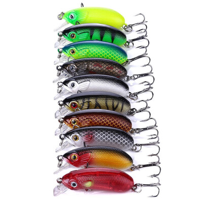 

VISSEN 10PCS 7g 5cm Swim Fishing Cranks Lure Artificial Crankbait Hard Topwater Wobblers Japan Tackle Mini Rock Chubby Fish