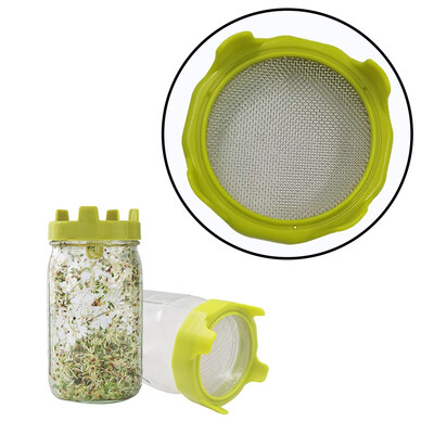 

Gobestart Filter Mason Can Lid Sprouting Net Cover Bean Sprouts Filter