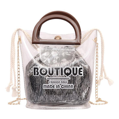 

Chain Crossbody Bags Women Drawstring Clutch Shoulder Travel Bucket Handbag