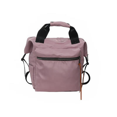 

Casual Nylon Waterproof Backpack Women High Capacity Travel Book Bags Girls Students Solid Color Satchel Backpack