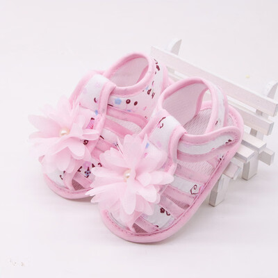 

Newborn Baby Girl Shoes Brand Flower Toddler Infant Fabric Little Girl Baby Walker First Shoe summer 2018 First Walkers
