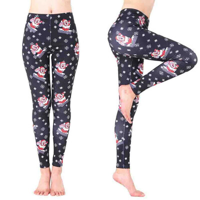 

Tailored Women Santa Claus Sports Gym Yoga Running Fitness Leggings Pants Athletic Trouse