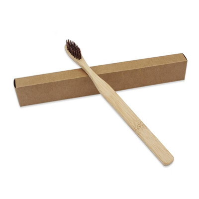 

Environmental Soft Head Bamboo Oral Care Teeth Toothbrush 1pc A Dark Brown