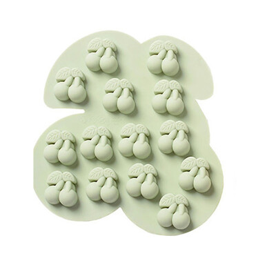 

Gobestart Double Cherry Fruit Silicone Fondant Mould Chocolate Sugar Craft Cake Mold Baki