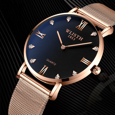 

Mens IPS plating watch thin student mens watch waterproof quartz watch