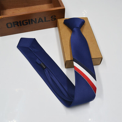 

New Korean three-color strip mens tie British fashion style narrow neck tie custom tie