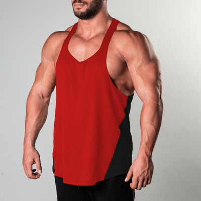 

Men Gym Muscle Bodybuilding Sleeveless Shirt Tank Top Singlet Fitness Sport Vest
